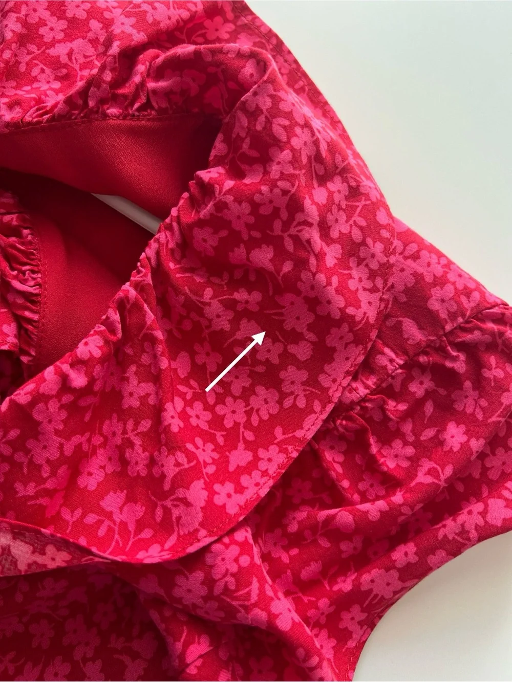 J.Crew Pink Floral Ruffle Wrap V-Neck Dress Size 12 Tossed Bouquet Knee Length